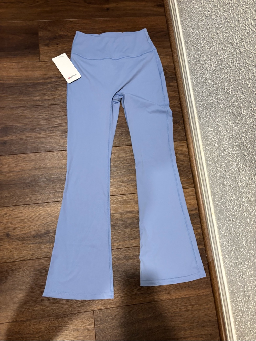 lululemon athletica pastel blue flared yoga leggings - Picture 1 of 6